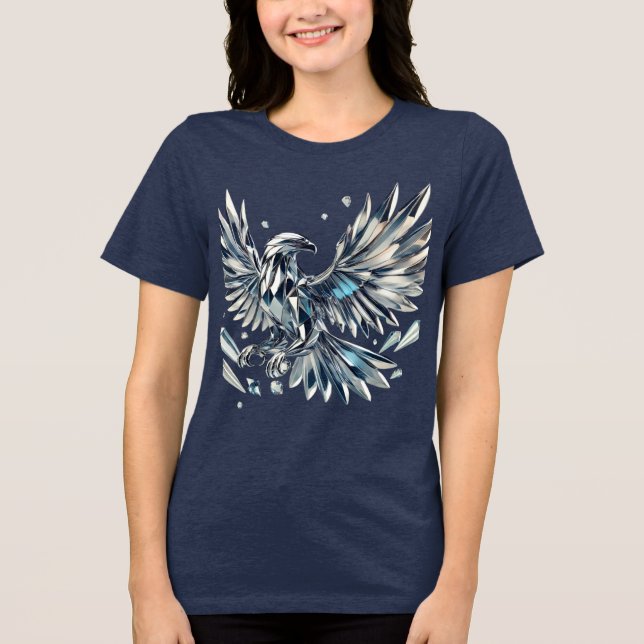 Royal Crystal Eagle: En symbol för makt och elegan T Shirt (Framsida)