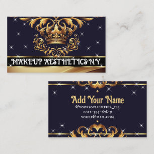 Royal Deluxe Golden Krona Chic för ornament Luxury Visitkort