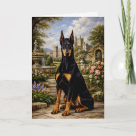Royal Doberman Garden Card Kort