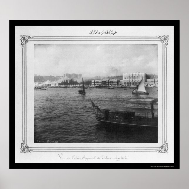 Royal Dolmabahce Palace Istanbul 1885 Poster (Framsidan)
