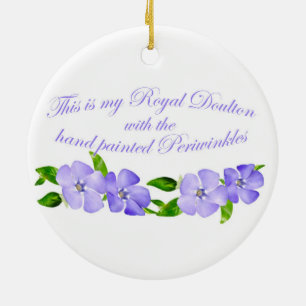 Royal Doulton Periwinkles Julgransprydnad Keramik
