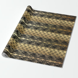 Royal Dragon Golden Black Snöre Heraldic Vip Presentpapper