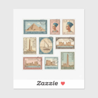 Royal Egypt Stamp Collection Klistermärken