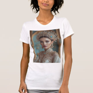 Royal Elegance - Timless Beauty i Guld T Shirt