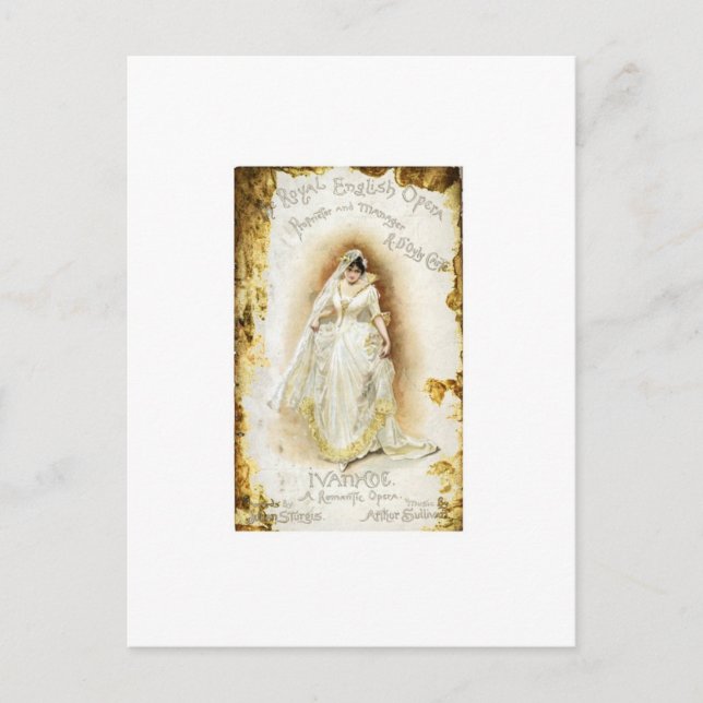 Royal English Opera's Ivanhoe Vykort (Framsida)