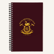 Royal Equestrian Club Burgundy Spiral Anteckningsb