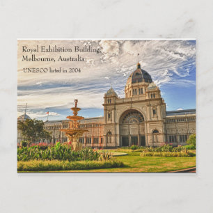 Royal Exhibition Byggnad Melbourne Unesco Vykort