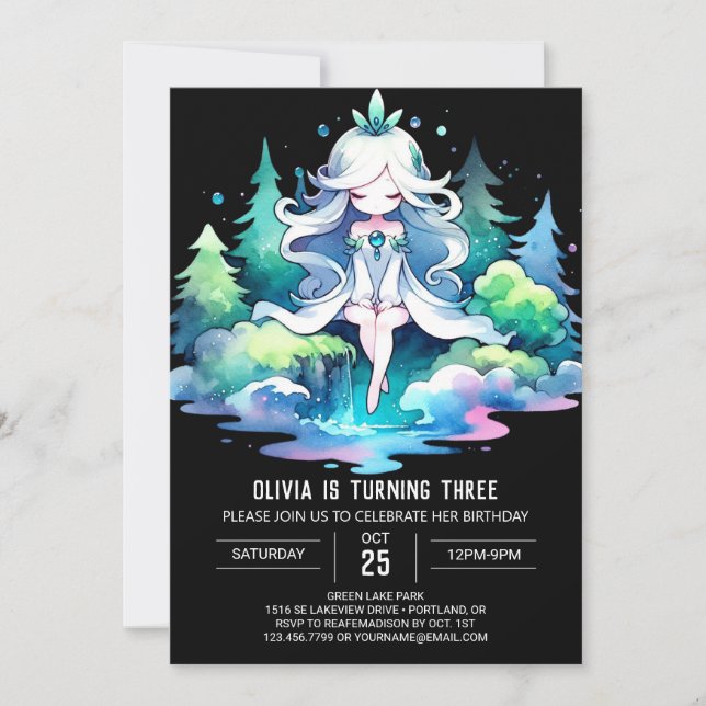 Royal Fantasy Princess Birthday Inbjudningar (Framsida)