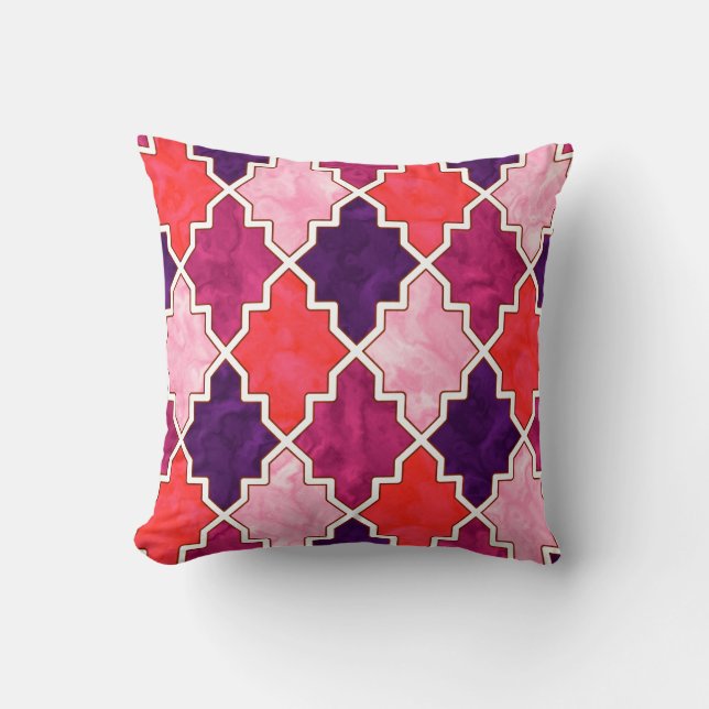 Royal Färgämne Quatrefoil Moroccan Art 2 Kudde (Framsida)