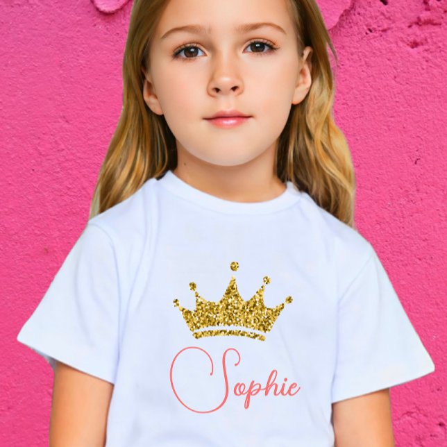 Royal firande rosa princess t shirt (Skapare uppladdad)