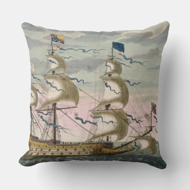 Royal (flaggskepp) av den engelska flottan, flyga kudde (Framsida)