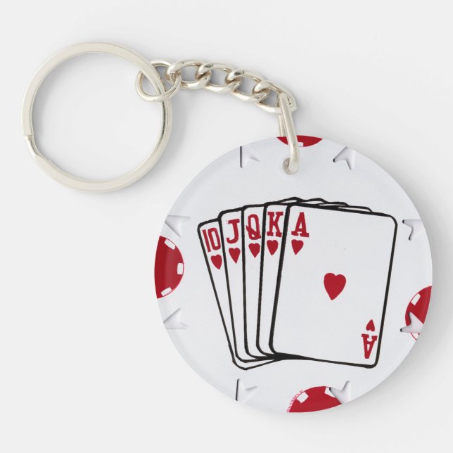 Royal Flush i hjärter (Framsidan)