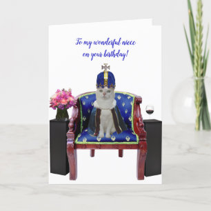 Royal födelsedag Katt-Hondjur Kort