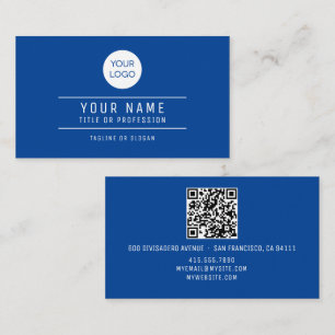 Royal för QR-kod Namn Professionell, Logotyp, blåt