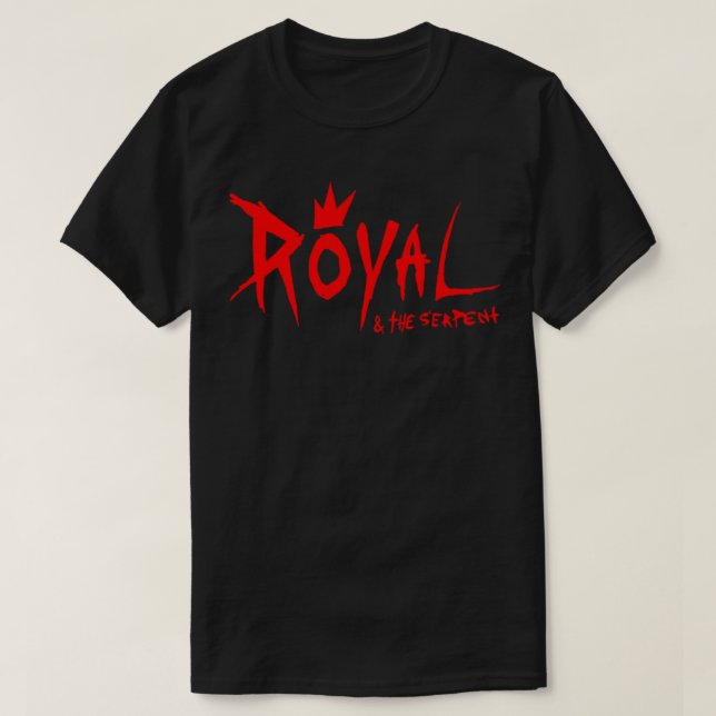 royal för röd logotyp &amp; sångerska t shirt (Design framsida)