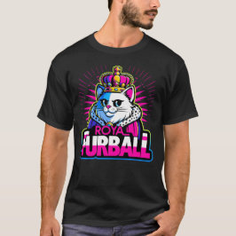 Royal Furball - Finare Cat med Krona T Shirt