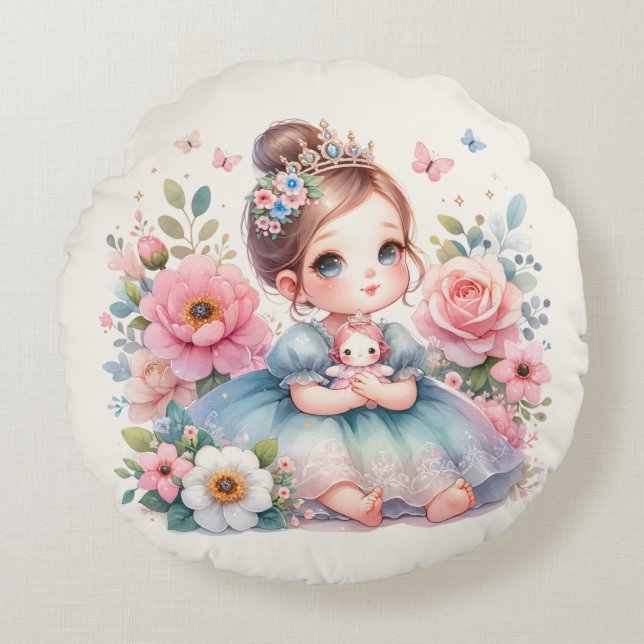 Royal Garden Princess Rund Kudde (Framsidan)