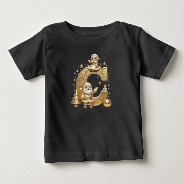 Royal Gold C Santa Toddler Jersey Tee (Framsida)
