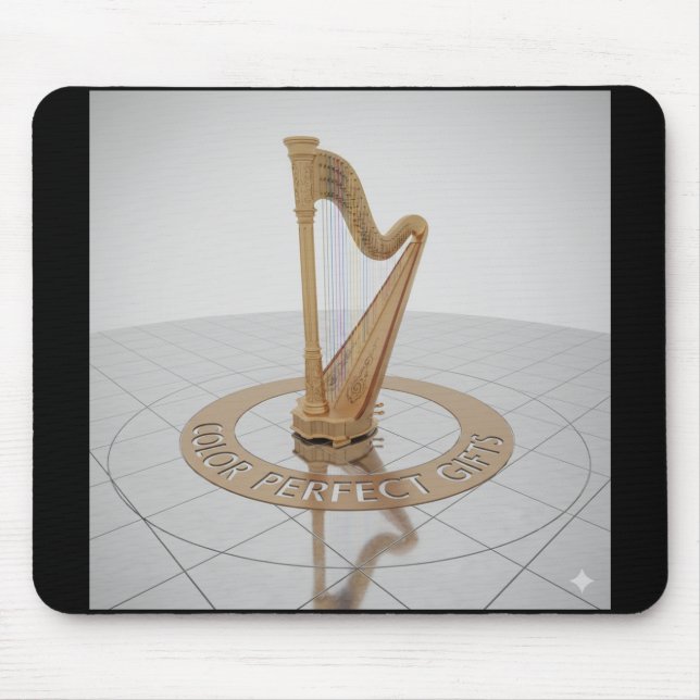 Royal Gold Harp Mousepad Musmatta (Framsidan)
