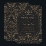 Royal Gold Svart Stor Gatsby 1920-talet Svärmning Inbjudningar<br><div class="desc">Royal Gold Svart Stor Gatsby Bröllopskort design. Royal, Romantisk, Vintage-kort design med en Stor Gatsby art deco-stil, en Bröllop i 1920-talets gamla Hollywood, med falsk guld folie Fleur-de-lis överlägg, avdelare och vacker typsnitt, på en svart strukturerad bakgrund. Använd Anpassa verktyg för att lägga till din information. För mer, besök min...</div>