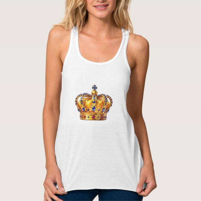 Royal golden crown linne med racerback  (Framsida)