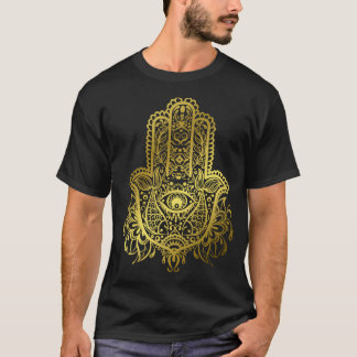 Royal Golden Hamsa Hand T Shirt