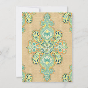 Royal Golden Paisley Inbjudningar