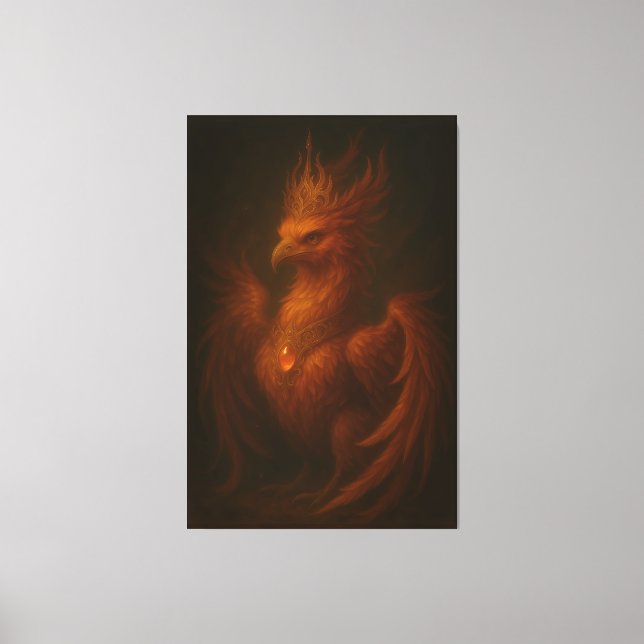 Royal Golden Phoenix – Elite Fine Art Collection Canvastryck (Framsida)