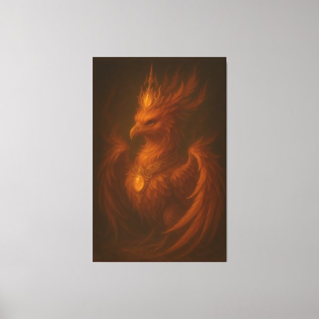 Royal Golden Phoenix – Elite Fine Art Collection Canvastryck (Framsida)