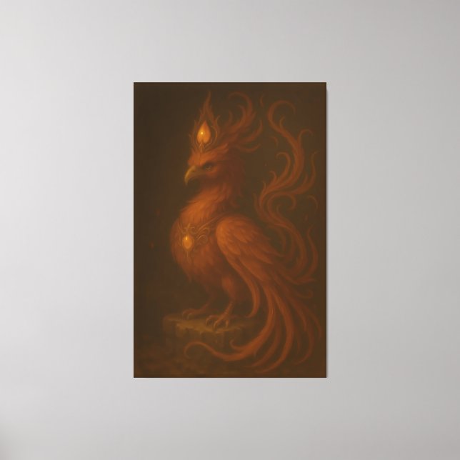 Royal Golden Phoenix – Elite Fine Art Collection Canvastryck (Framsida)