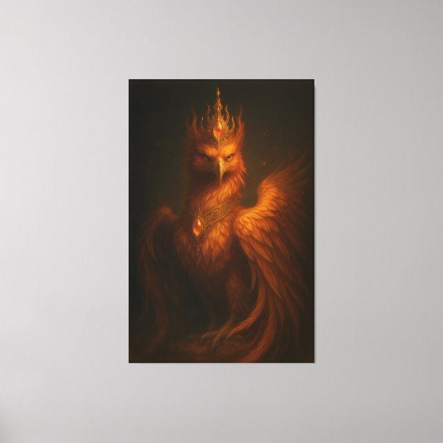 Royal Golden Phoenix – Elite Fine Art Collection Canvastryck (Framsida)