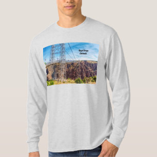Royal Gorge Bridge Side View Manar Långärmad T Shirt