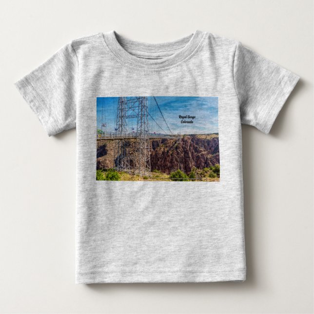 Royal Gorge Bridge Side View Småbarn T-shirt (Framsida)