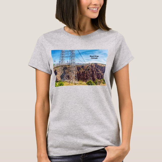 Royal Gorge Bridge Side View Women's T-Shirt (Framsida)