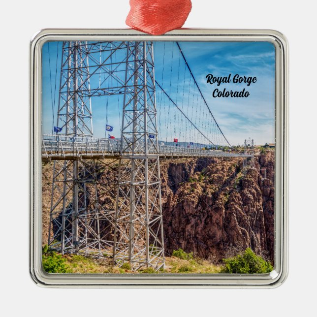 Royal Gorge Bridge-sidvy för Premium Ornament (Framsidan)