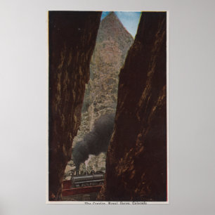 Royal Gorge, CO - View a Crevice in Royal Poster