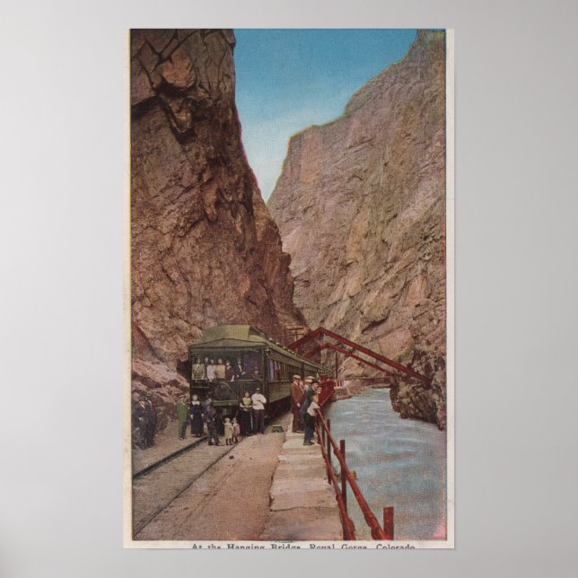 Royal Gorge, CO - View of the Hanging Bridge Poster (Framsidan)