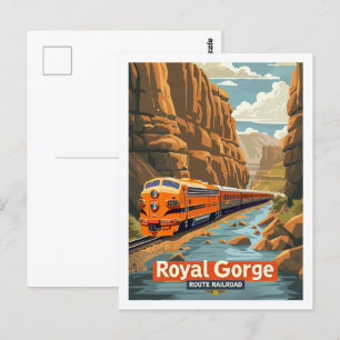 Royal Gorge Vintage Berömd Travel Ställe Vykort