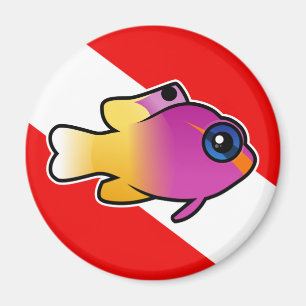 Royal Gramma Dive Flagga Magnet