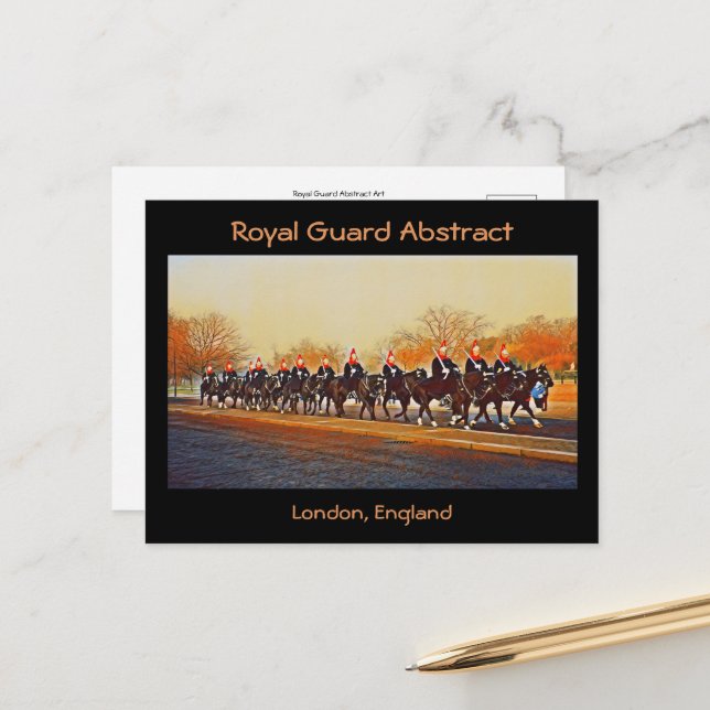 Royal Guard-Abstrakt Vykort (Fram/Back In Situ)