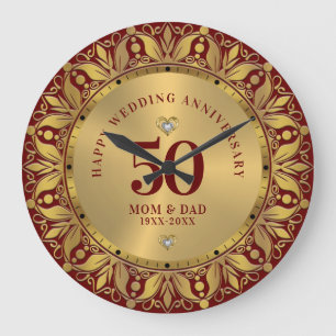 Royal Guld, Bröllop-årsdagen för Ram Stor Klocka