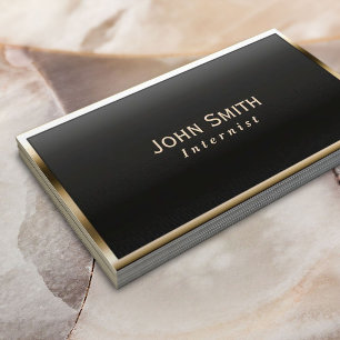 Royal Guld Ram Intern Medical Visitkort