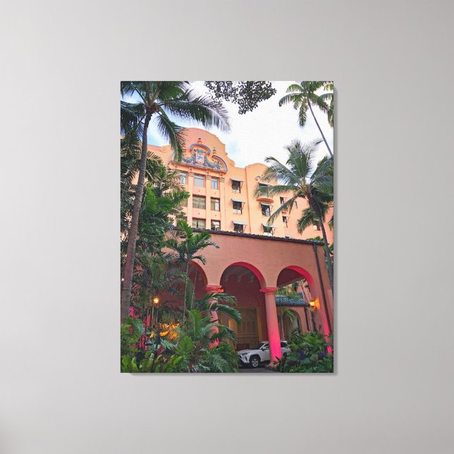 Royal Hawaiian Hotel Canvastryck (Framsida)