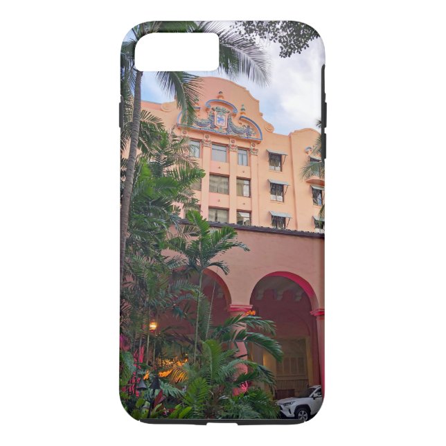 Royal Hawaiian Hotel Case-Mate iPhone Skal (Baksida)