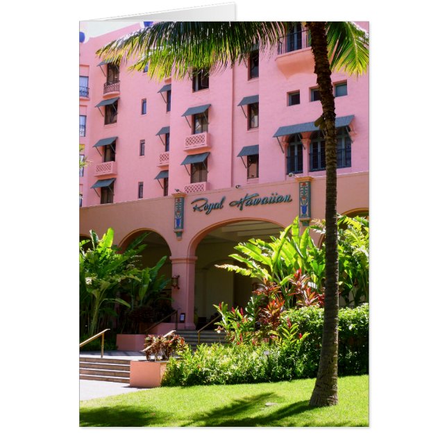 Royal Hawaiian Hotel Hälsningskort (Framsidan)
