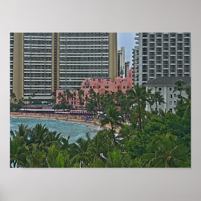 Royal Hawaiian Hotel, Honolulu, Hawai'i Poster (Framsidan)