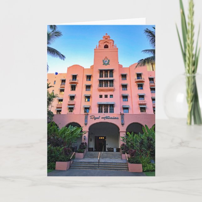 Royal Hawaiian Hotel Kort (Framsida)