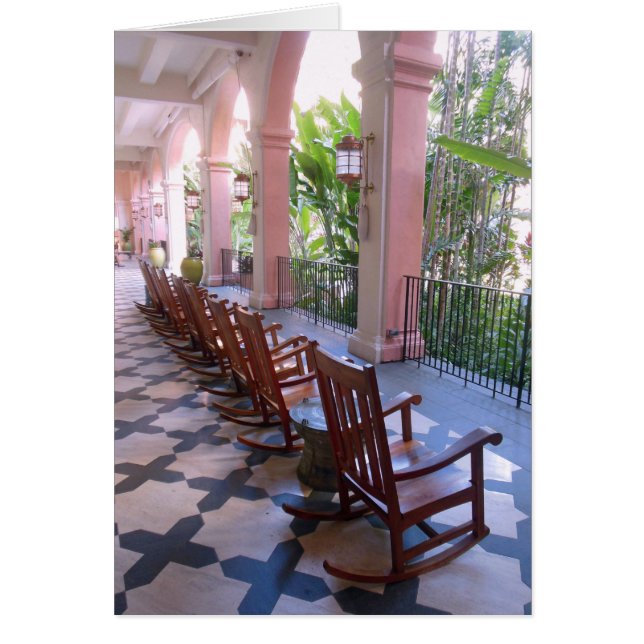 Royal Hawaiian Hotel Lanai Hälsningskort (Framsidan)