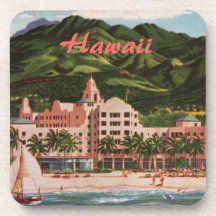 Royal Hawaiian Hotel Plastbordsunderlägg (set om 6