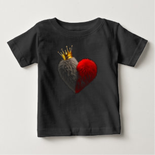 Royal Heart Kids T-Shirt   Söt Kronhjärta Grafi